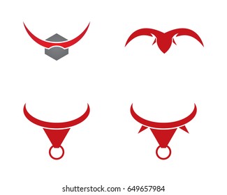 Red Bull Taurus Logo Template vector icon illustration