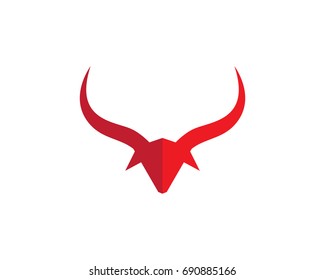 Red Bull Taurus Logo Template vector icon illustration
