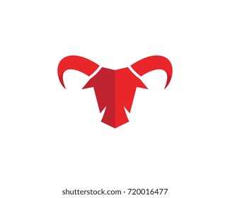 Red Bull Taurus Logo Template vector icon illustration