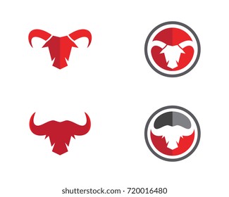 Red Bull Taurus Logo Template vector icon illustration