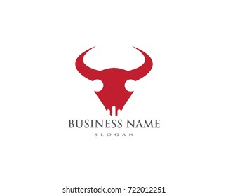 Red Bull Taurus Logo Template vector icon illustration