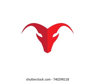 Red Bull Taurus Logo Template vector icon illustration