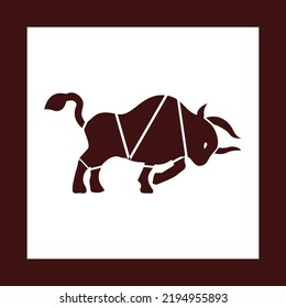 Red bull vector logo design 