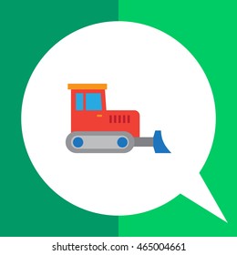 Red bulldozer icon