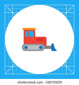 Red bulldozer icon
