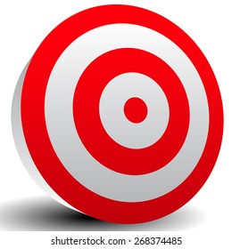 Red Bullseye Target