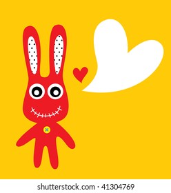 red bunny doodle