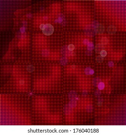 red burgundy background with flares. Vector