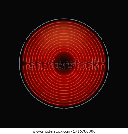 Similar – Image, Stock Photo heater with red hot pipe on white background