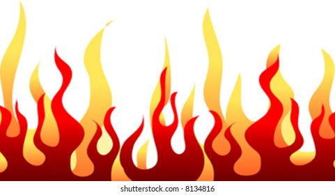 Yellow Flame Isolated On White Background Stock Photo 1290494704 ...