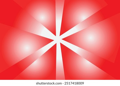 Red burst abstract space background illustration - Red starblast design template and flower