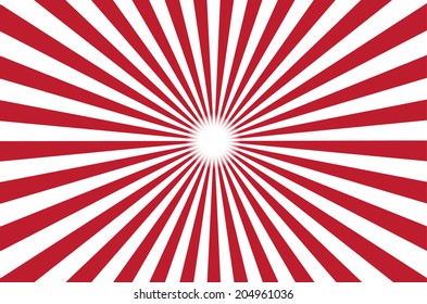 red burst background. Vector illustration