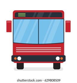 Red Bus.  It can be used for a website, mobile application, presentation, corporate identity design, wherever you decide that you need is. The icon looks good in small size. It is easy to modify.
