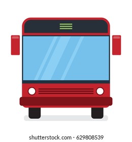 Red Bus.  It can be used for a website, mobile application, presentation, corporate identity design, wherever you decide that you need is. The icon looks good in small size. It is easy to modify.