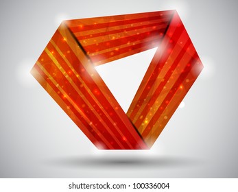 red business abstract card. vector illustration