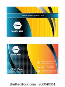 Red business card 