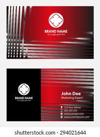 Red Business card 