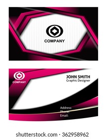 Red Business card

