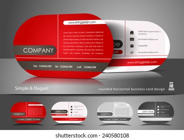 Red business card design