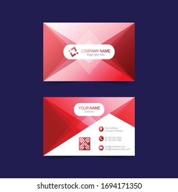 Plantilla de tarjeta Red Business. Ilustración vectorial.