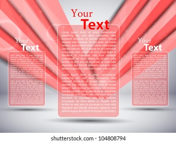 red business card. vector illustration