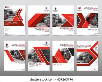 Red business technology annual report brochure flyer design template vector, Leaflet cover presentation abstract geometric background templates, modern publication poster magazine, layout in A4 size
