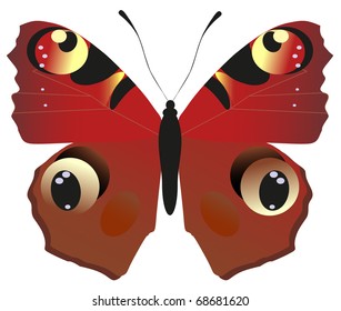 Red butterfly