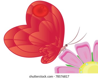 Red butterfly