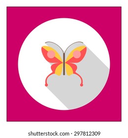 Red butterfly icon