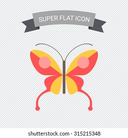 Red butterfly icon