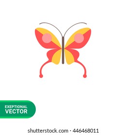 Red butterfly icon