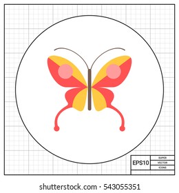 Red butterfly icon