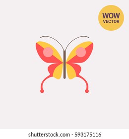 Red butterfly icon