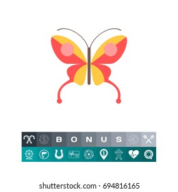 Red butterfly icon