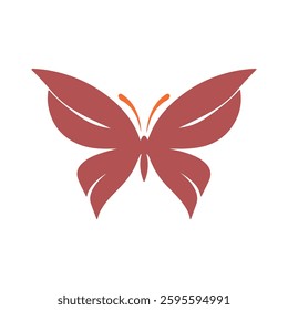 Red Butterfly Illustration A Stunning Graphic