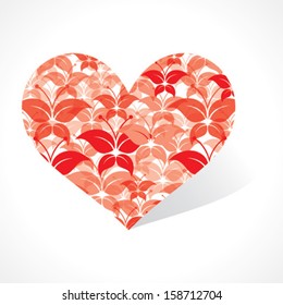 Red butterfly make a heart stock vector 