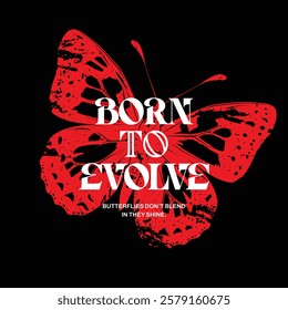 Red Butterfly T-shirt - Ready to Use Graphic Design Illustration