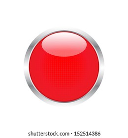 Red Button Stock Vector (Royalty Free) 152514386 | Shutterstock