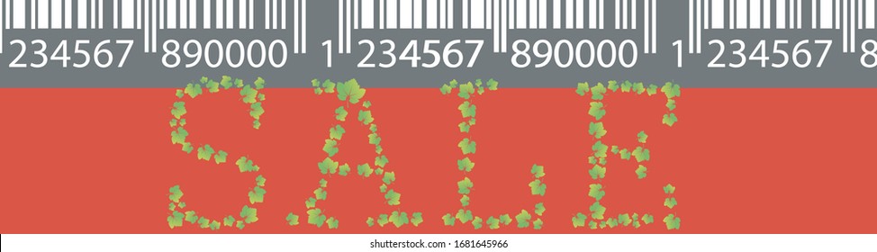 Banner de botón rojo de coloridas ventas.Ilustración vectorial.