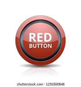 Red Button label illustration