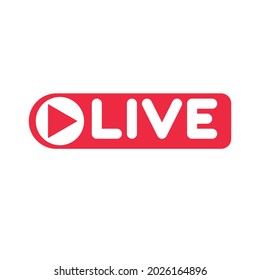 red button live streaming youtube icon