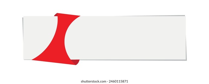 red button on white background