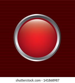 red button over lines background vector illustration