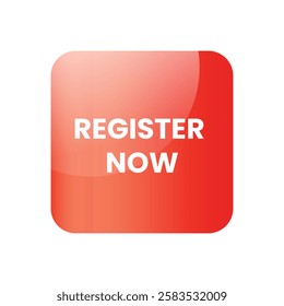 A red button with rounded corners overlays the website content as a call to action to REGISTER NOW