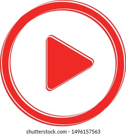 red button to start playback and start