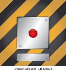 the red button. vector eps10