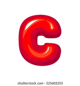 red c on white