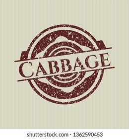 Red Cabbage distress rubber stamp