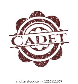 Red Cadet distress rubber texture