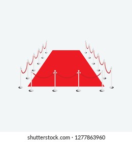 red caepet icon vector